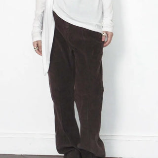 Deep brown corduroy pants