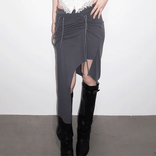 strap unbalanced skirt