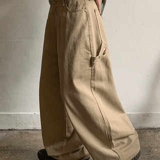 Minket Carpenter Wide Cotton Pants