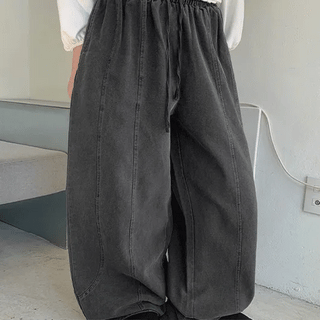 Temoni Elastic Cut Pigment Wide Pants