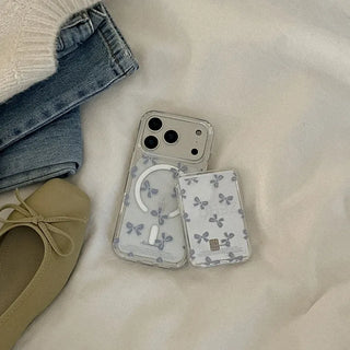 Tie Dreams Pattern MagSafe Clear Jelly Hard Phone Case for iPhone 17 Pro