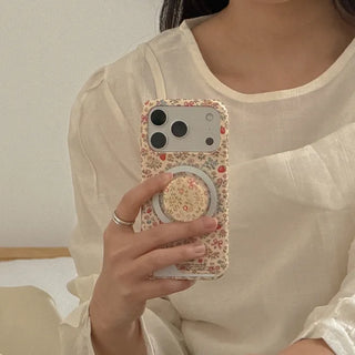 Flower Garden iPhone 17 Pro Card Holder Hard Case
