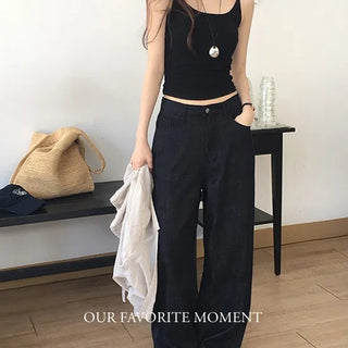 Summer Non-Faded Wide Pants
