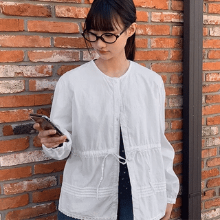 Lechamp Lace Ribbon Blouse