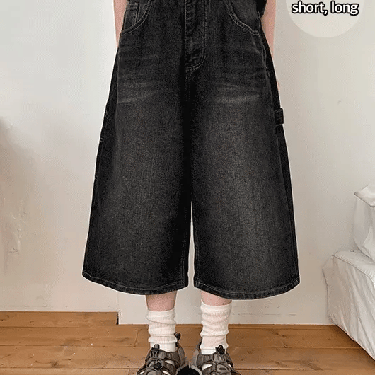 Melos Carpenter Denim Bermuda Pants