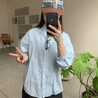 Revra Cotton Back Button Shirt