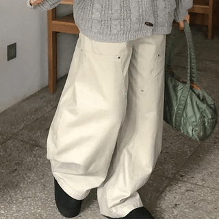 Memin Carpenter Cotton Balloon Wide Pants