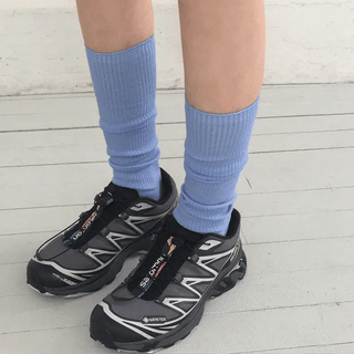 Cremo ribbed colored knee socks