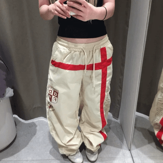 Layered back Ferrari line pants