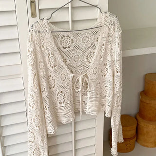 Vanilla crochet cardigan