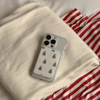 Winter Mood MagSafe Card Transparent Wallet Pocket Case