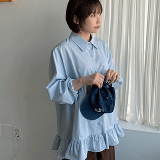 Vicu Frill Cotton Overshirt