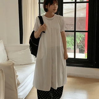 Ssdelling Ribbon Nylon Long Dress