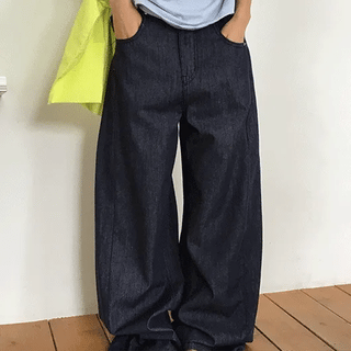 AC Non-Fade Summer Wide Denim Pants