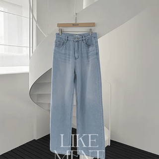 LIKEMENT Icing Tencel Light Blue Wide Denim
