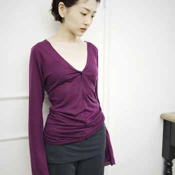 Twist long sleeve top