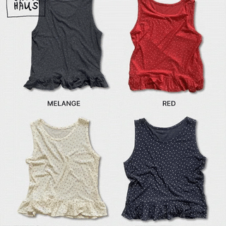 Koinen Flower Frill Layered Sleeveless