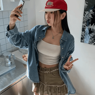 Neko Oversized Denim Shirt