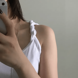 TWIST STRAP LAYERED SLEEVELESS