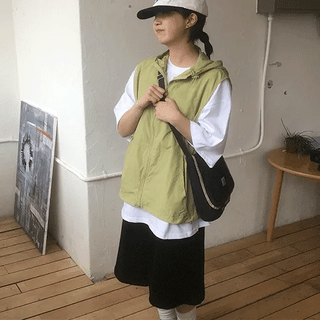 Aito Color Hooded Over-String Vest