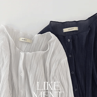LIKEMENT Sharcol Summer Pleated Cardigan