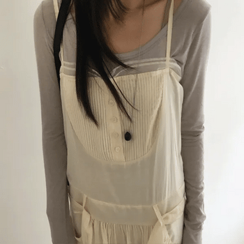 Ina U-neck long-sleeve tee