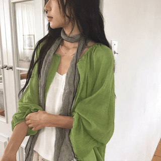 Kirina Loose Fit Balloon Sleeve Summer Blouse