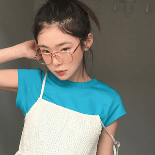 Mae Square horn-rimmed glasses