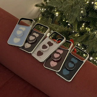 [SET] Hazy Hearts Silver Epoxy Bumper Case + Epoxy Tok