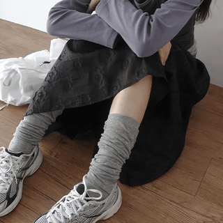 Tateo Light Frill Knee Socks