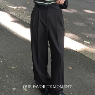 Foreman Maxi Double-Pleat Wide Slacks