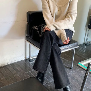 Black denim bootcut
