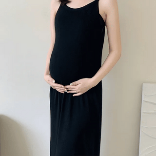 Irid Cooling Halter Knit Sleeveless Dress