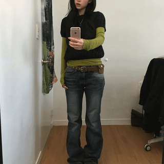 Washing Cat Bootcut Pants