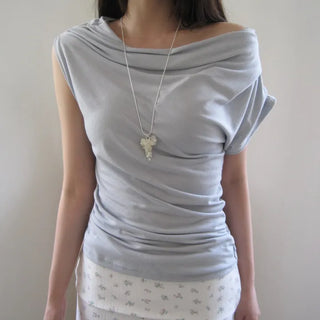 Rath Drape One-Shoulder T-Shirt