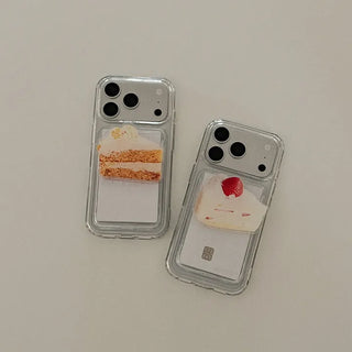yummy cake design [MagSafe Acrylic Smart Talk + Card Wallet]