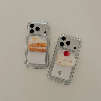 yummy cake design [MagSafe Acrylic Smart Talk + Card Wallet]