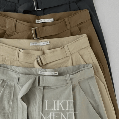 Brand New Cool Belted SemiWide Slacks