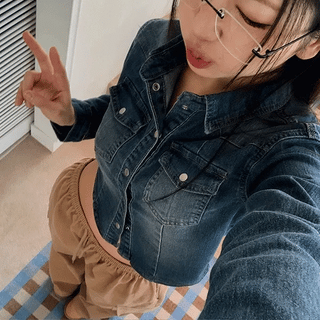 Hartwell Crop Denim Shirt