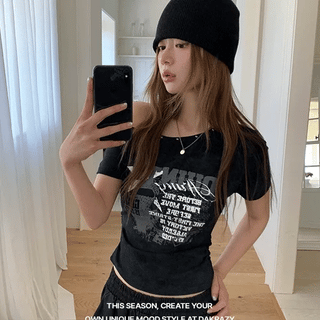 Bed One-Off Vintage Shirred T-shirt