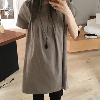 Smudges Pintuck Short Sleeve Dress (3 colors)