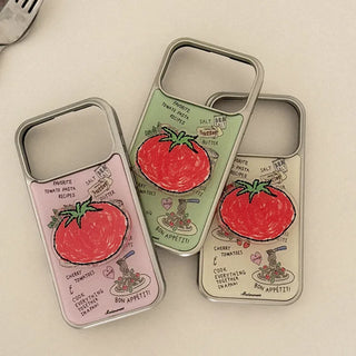 [SET] Favorite Tomato Pasta Silver MagSafe Bumper Case MagSafe + Acrylic Smart Talk