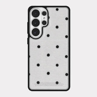 Cotton Dot iPhone 18 Pro Galaxy MagSafe Black Bumper Case