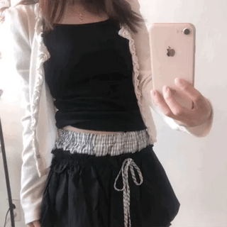 mini flare skirt pants