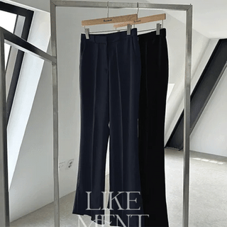 **Restock**  Monette Summer Semi Bootcut Slit Slacks