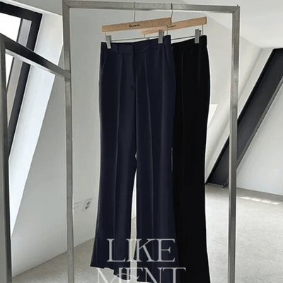 **Restock**  Monette Summer Semi Bootcut Slit Slacks
