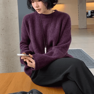 Shimmer Angora Color Round Knit