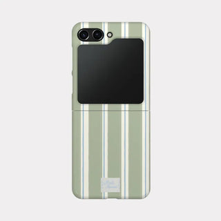 Autumn Cotton Stripe Galaxy Zflip 6 Hard Jet Case