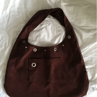 White eyelet bag