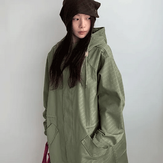 Waka Hooded Field Long Jacket